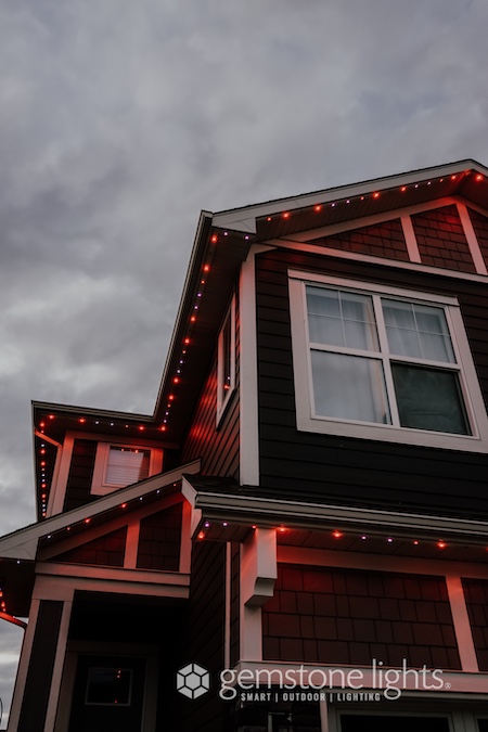 Gemstone lights orange and purple